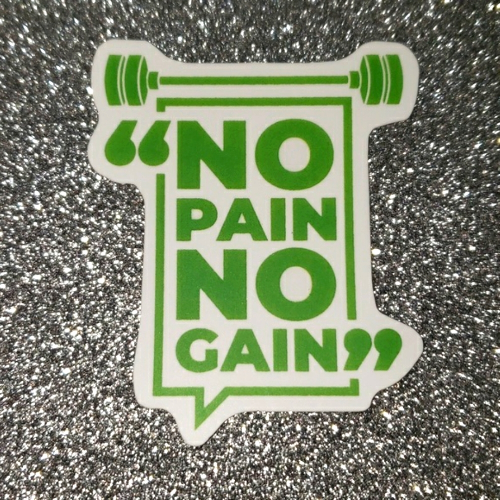 PROVERB WATERPOOF Sticker Quote gym
